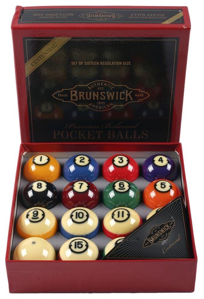Brunswick Centennial Balls！新品未使用 BRUNSWICK CENTENNIAL POOL BALL SET BRAND NEW FREE TIPS SHIPS