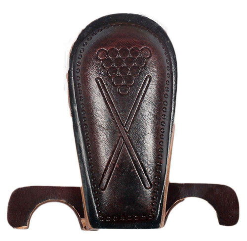 Brown Leather 2 Cue Holder