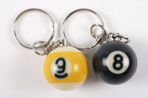 1" 8/9 Ball Key  Chain